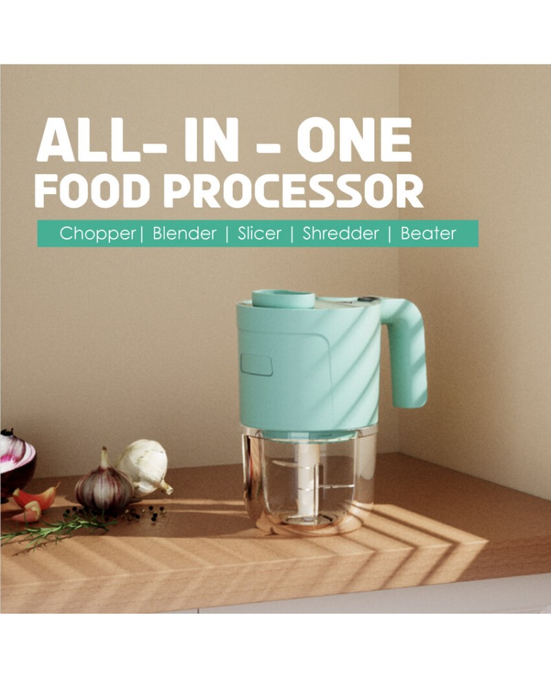 All-In-One Wireless Food Processor (USB Type-C Charging)