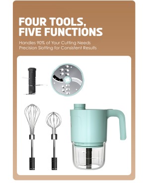 All-In-One Wireless Food Processor (USB Type-C Charging)