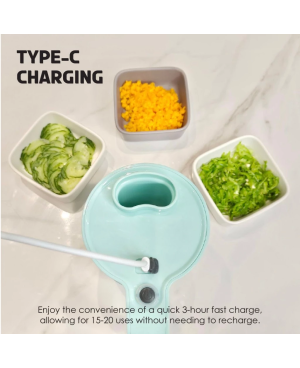 All-In-One Wireless Food Processor (USB Type-C Charging)