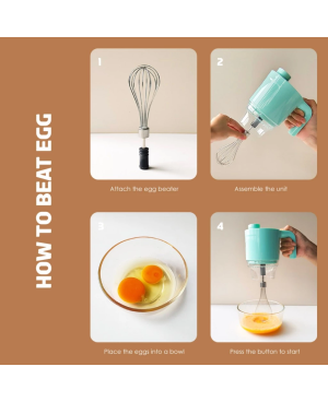 All-In-One Wireless Food Processor (USB Type-C Charging)