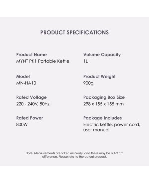 Premium Portable Kettle - 1.2L