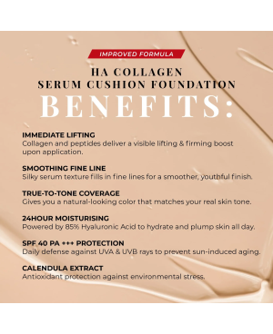[New Arrival] SHERO HA Collagen Serum Cushion Foundation [EXP: 03/2028]