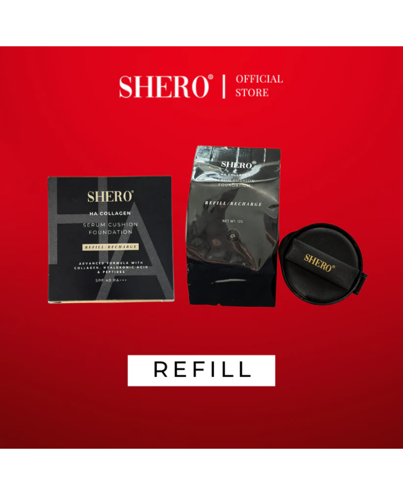 [Refill Pack] SHERO Powerstay Radiant Serum Cushion Foundation [EXP: 03/2028]