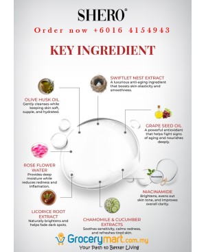 [New Arrival] SHERO Premium Bird Nest Rose Water Cleansing Oil [EXP: 06/2028]