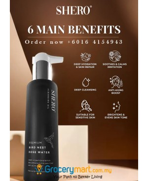 [New Arrival] SHERO Premium Bird Nest Rose Water Cleansing Oil [EXP: 06/2028]