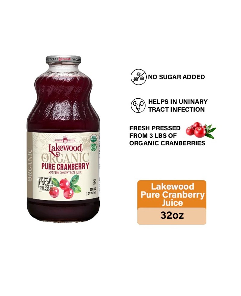 LAKEWOOD Organic PURE Cranberry (Gluten Free)