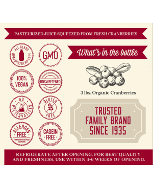 LAKEWOOD Organic PURE Cranberry (Gluten Free)