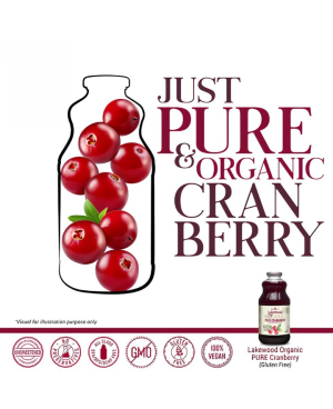 LAKEWOOD Organic PURE Cranberry (Gluten Free)