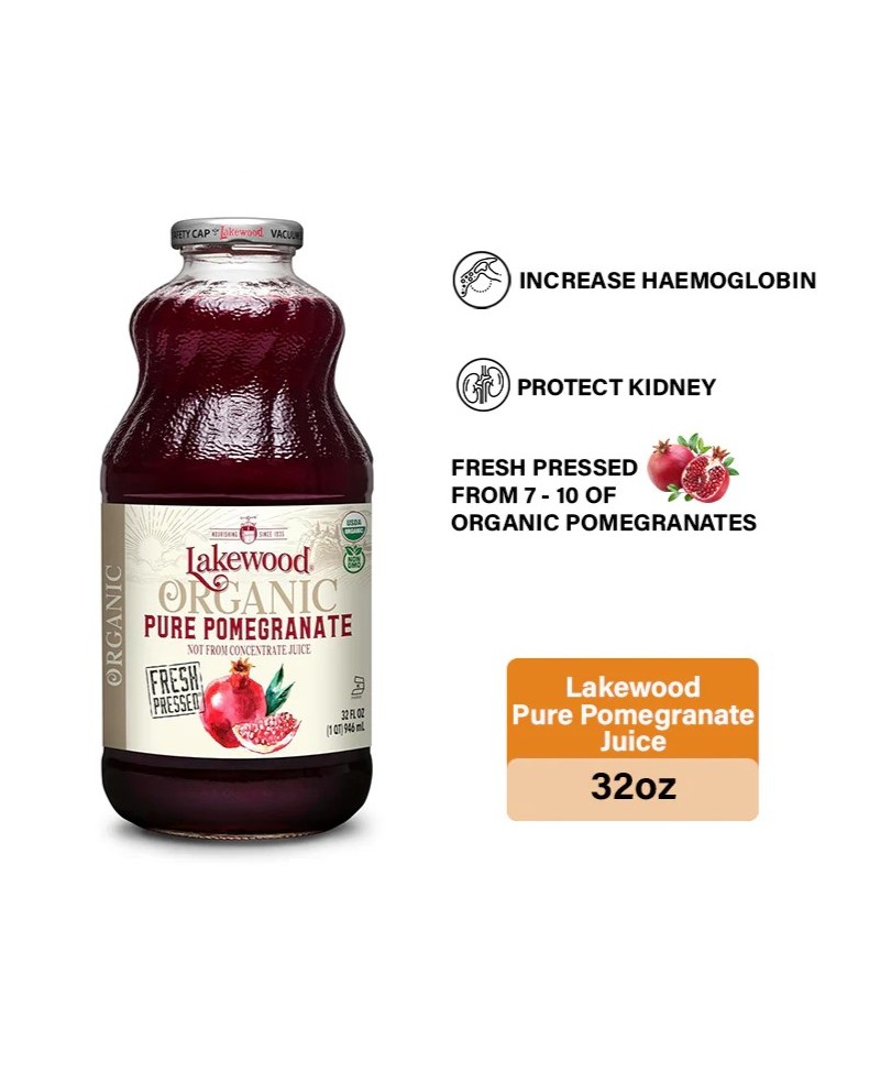 LAKEWOOD Organic PURE Pomegranate (Gluten Free)