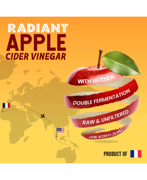 Radiant Organic Apple Cider Vinegar 750ML