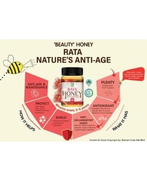 Radiant Organic Rata Honey Madu Asli Halal 500g