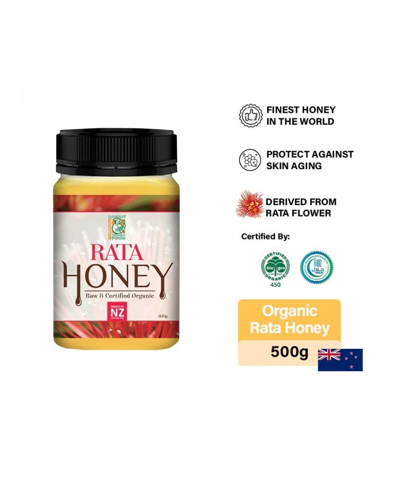 Radiant Organic Rata Honey Madu Asli Halal 500g