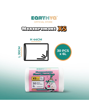 Earthya Compostable Food Waste Bag - XS Size ( 1ctn/24rolls X 30 pcs )