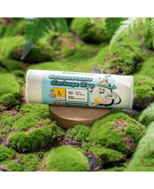 Earthya Compostable Garbage Bag - L Size ( 1ctn/16rolls X 10 pcs )