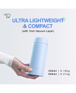 ZOJIRUSHI 0.50L S/S TWIST OPEN MUG BASIC SERIES - SU-CA-50