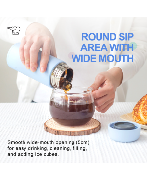 ZOJIRUSHI 0.50L S/S TWIST OPEN MUG BASIC SERIES - SU-CA-50