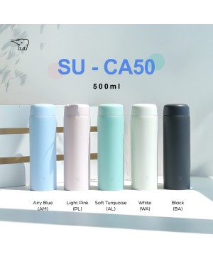 ZOJIRUSHI 0.50L S/S TWIST OPEN MUG BASIC SERIES - SU-CA-50