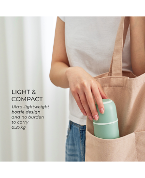 ZOJIRUSHI 0.5L S/S BOTTLE WITH CUP - SV-GR-50