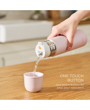 ZOJIRUSHI 0.5L S/S BOTTLE WITH CUP - SV-GR-50