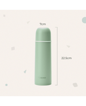 ZOJIRUSHI 0.5L S/S BOTTLE WITH CUP - SV-GR-50