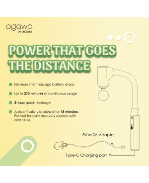 [New Arrival 2025] Ogawa Curve EaseX Massage Gun