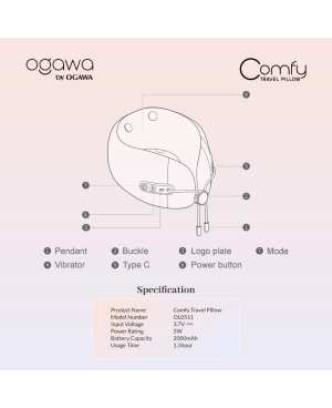 ogawa by OGAWA COMFY TRAVEL PILLOW