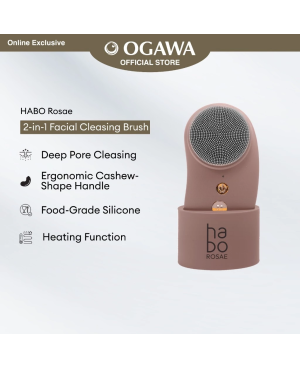 [New Arrival 2025] Habo by Ogawa Rosae 2in1 Facial Cleaning Brush Device – Deep Cleanse & Glow