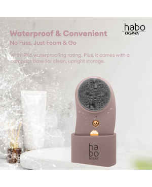[New Arrival 2025] Habo by Ogawa Rosae 2in1 Facial Cleaning Brush Device – Deep Cleanse & Glow