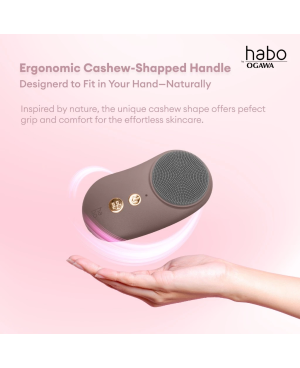 Habo by Ogawa Rosae 2in1 Facial Cleaning Brush Device – Deep Cleanse & Glow