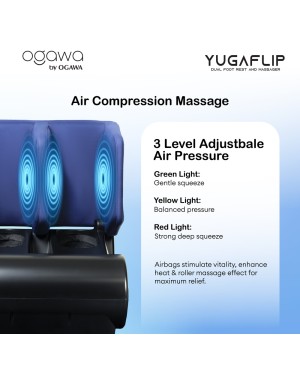 [New Arrival] Ogawa by OGAWA YugaFlip Dual Foot Rest & Massager