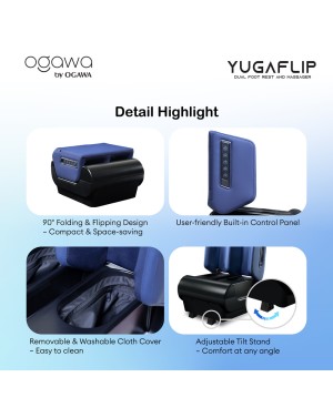 [New Arrival] Ogawa by OGAWA YugaFlip Dual Foot Rest & Massager