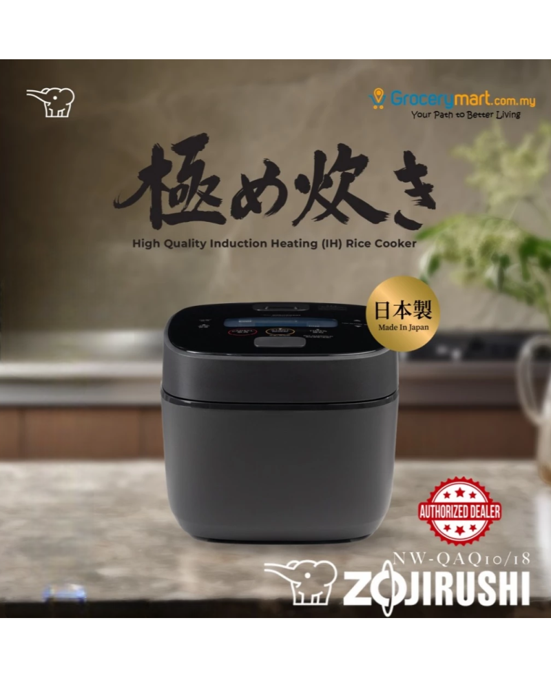 ZOJIRUSHI 1L/1.8L IH RICE COOKER & WARMER - NW-QAQ10/18