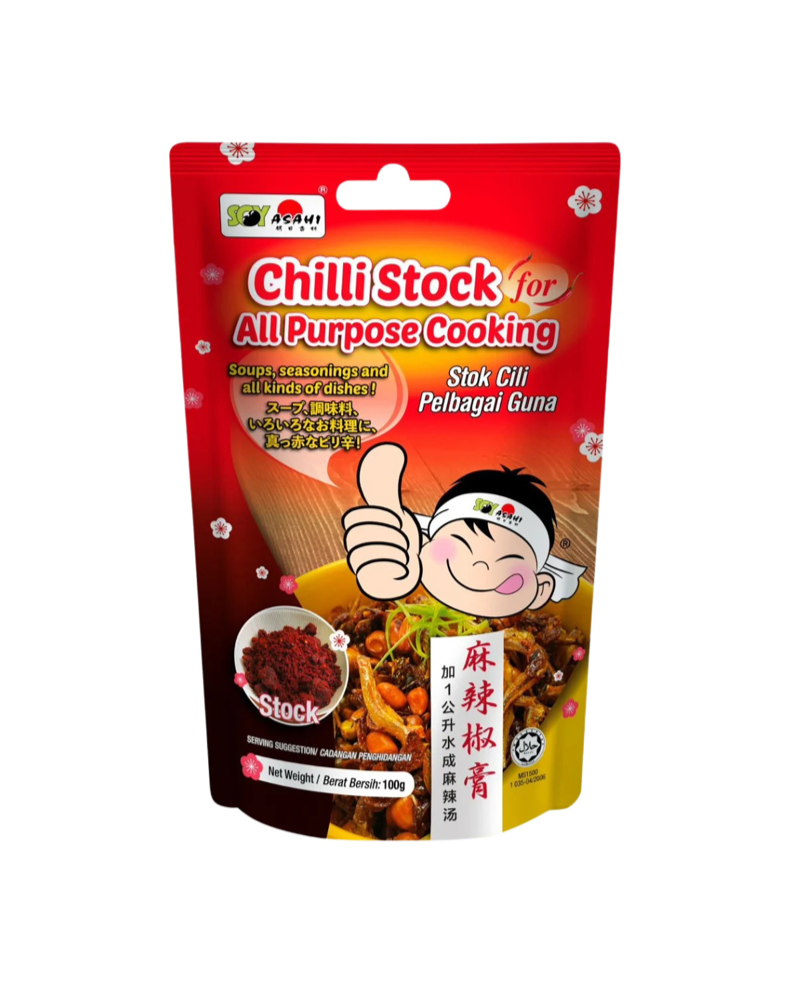 Soy Asahi Chilli Stock for All Purpose Cooking 100g
