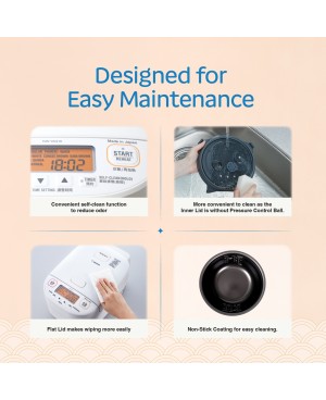 ZOJIRUSHI PRESSURE IH RICE COOKER & WARMER - NW-YAQ10/18