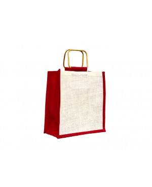 JR828 - Jute Bag with Cane Handle
