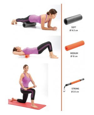 Sveltus 3-in-1 Roller Set (  Grey & Orange )