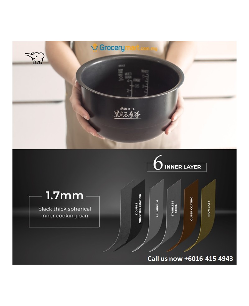ZOJIRUSHI 1L/1.8L IH RICE COOKER & WARMER - NW-QAQ10/18