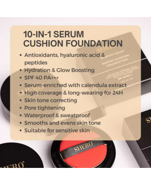 [Refill Pack] SHERO Powerstay Radiant Serum Cushion Foundation [EXP: 03/2028]