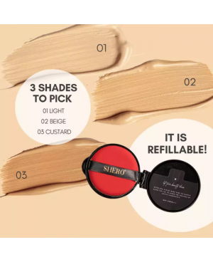 [Refill Pack] SHERO Powerstay Radiant Serum Cushion Foundation [EXP: 03/2028]