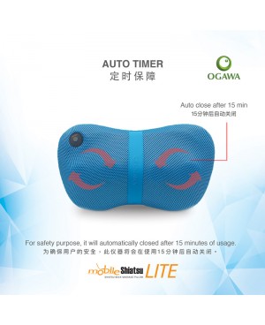 OGAWA MOBILE SHIATSU LITE SHIATSU KNEADING MASSAGE PILLOW – ASHWOOD (OG 2015)