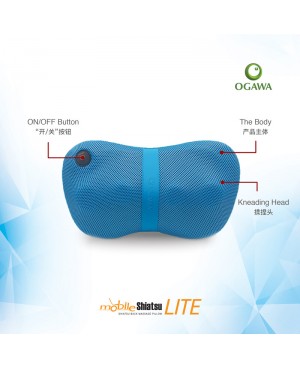 OGAWA MOBILE SHIATSU LITE SHIATSU KNEADING MASSAGE PILLOW – ASHWOOD (OG 2015)