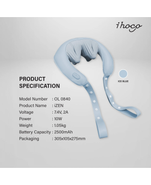 IHOCO BY OGAWA IZEN NECK SHOULDER MASSAGE CUSHION (OL 0480)