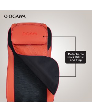 OGAWA MOBILE SEAT XE DUO PRO DUAL-ACTION PORTABLE MASSAGE CUSHION (OZ 1007) – CHERRY RED