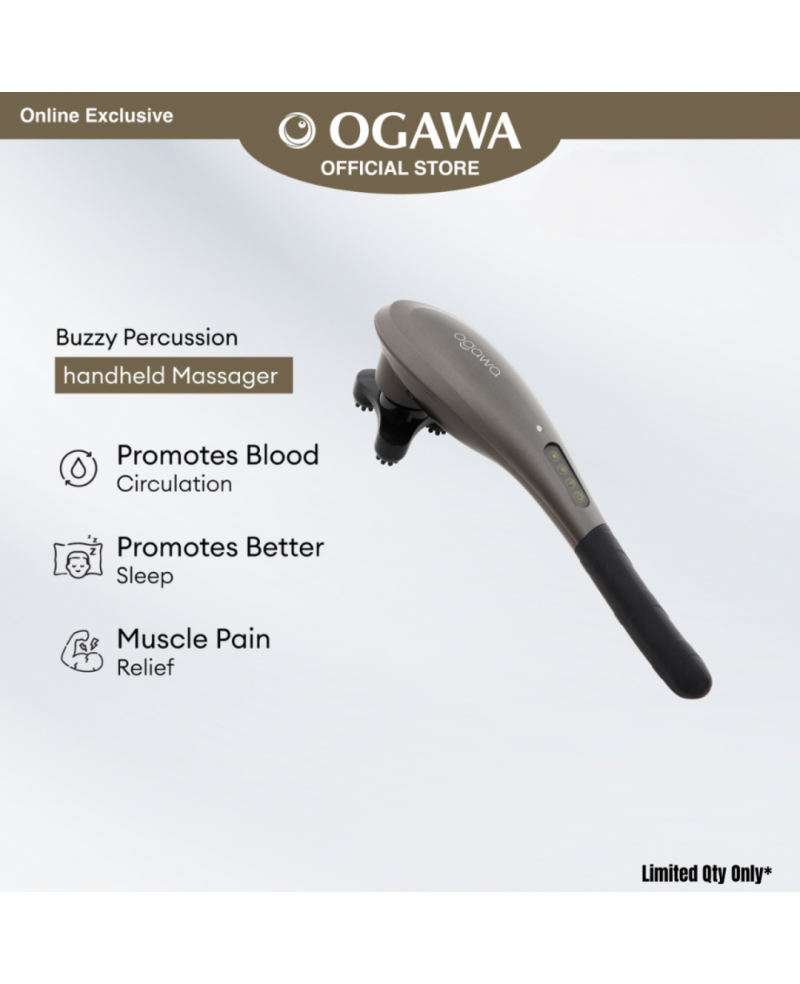 OGAWA by OGAWA BUZZY HANDHELD MASSAGER - SILVER CHROME