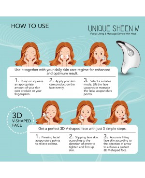 OGAWA Unique Sheen W Facial Lifting and Massage Device With Heat