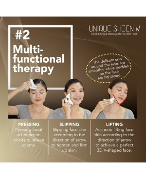 OGAWA Unique Sheen W Facial Lifting and Massage Device With Heat