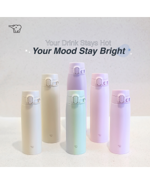 ZOJIRUSHI 0.95L S/S ONE TOUCH FLIP-OPEN MUG - SM-VS95/VB95