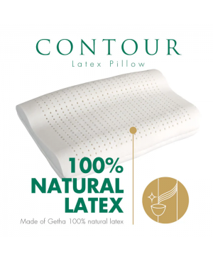 GETHA Contour Latex Pillow  (Cotton Fabric / Tencel Fabric)