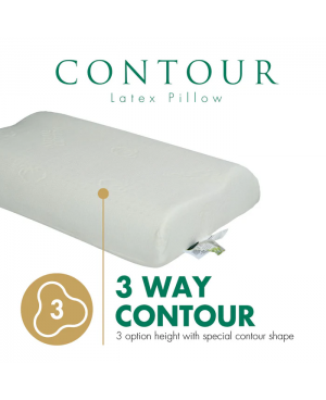 GETHA Contour Latex Pillow  (Cotton Fabric / Tencel Fabric)