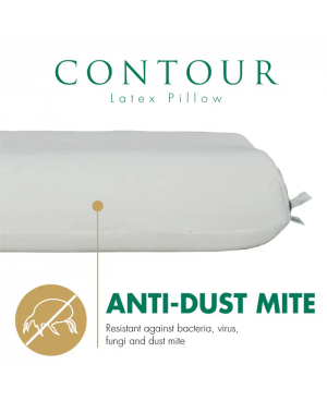 GETHA Contour Latex Pillow  (Cotton Fabric / Tencel Fabric)